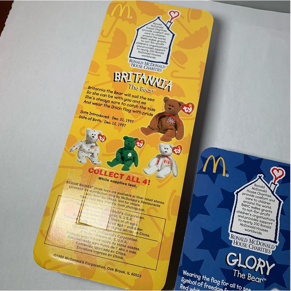 Set of Four Ty Beanie Babies Ronald McDonald House Series - Picture 6 of 9